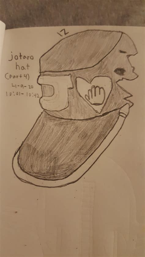 My drawing of jotaro hat from part 4. Hope you like the bad j. Day 4 : r/JojoFanart