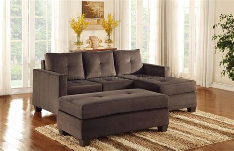 Phelps Reversible Sectional Sofa w/Ottoman 9789CF by Homelegance