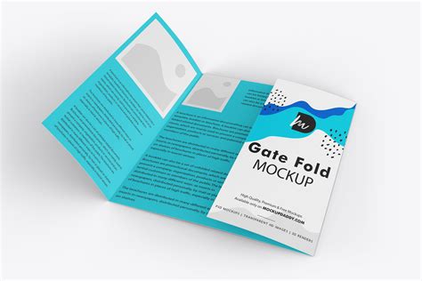 Gate Fold Brochure Mockup - Mockup Daddy