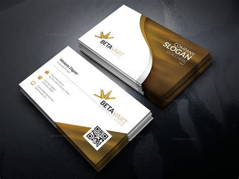 Halley Elegant Corporate Business Card Template 001249 - Template Catalog