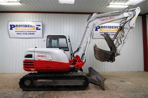 Takeuchi TB290 Cab Track Excavator, Front Aux. Hydraulics, Thumb, 2 ...