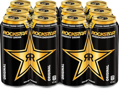 Rockstar Energy Drink, 473 mL Cans, 12 Pack, original : Amazon.ca ...