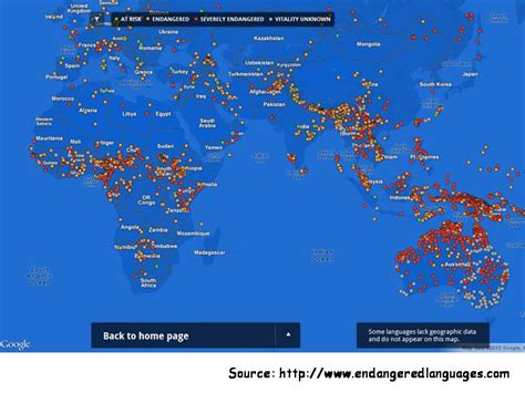 A Striking New Map of Endangered Languages - Languages Of The World