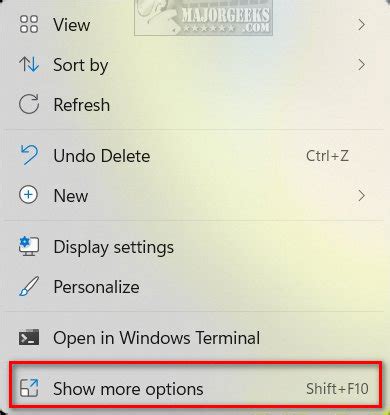 How to Remove 'Show More Options' From the Windows 11 Context Menu ...