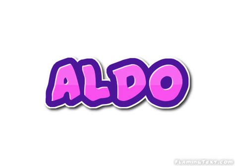 Aldo Logo | Free Name Design Tool from Flaming Text