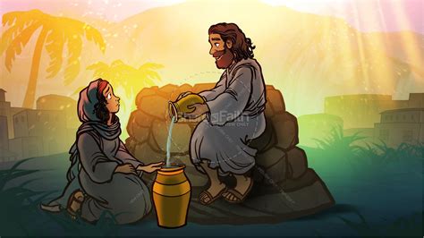 John 4 Woman at the Well Kids Bible Story | Clover Media