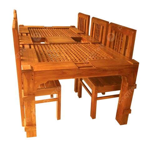 Wooden Dining Table, Table And Chairs, Wood Furniture, Wooden Furniture PNG Transparent Clipart ...