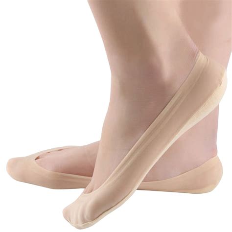 Jarseen 4 Pairs No Show Liner Socks Women's Low Cut Cotton Nylon Boat ...