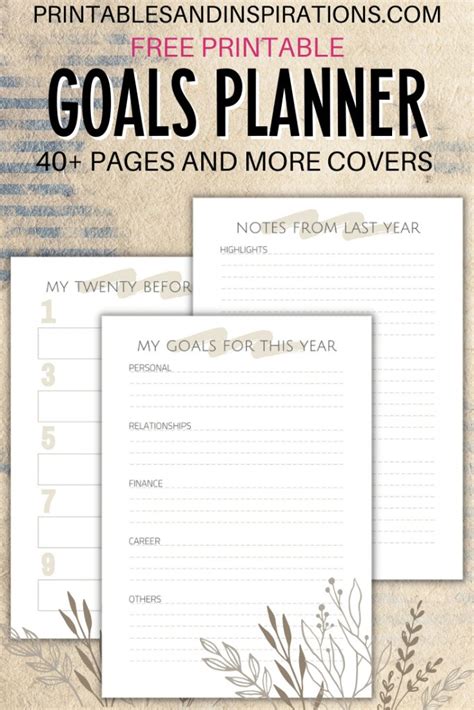 2025 Goals Planner PDF – Free Printable! - Printables and Inspirations