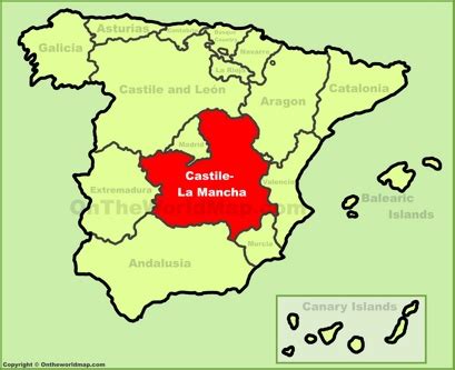 Castilla-La Mancha Maps | Spain | Maps of Castilla-La Mancha