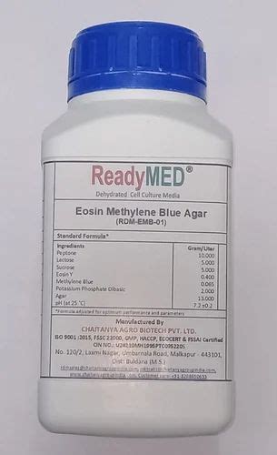 Eosin Methylene Blue Agar, 500gm bottle at Rs 5980/kg in Bhusawal | ID: 2852775713312