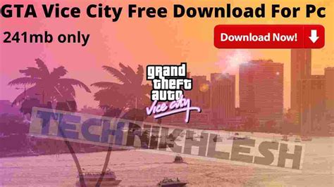 GTA Vice City Free Download For Pc - GTA Vice City