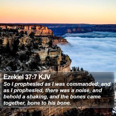 Ezekiel 37 Scripture Images - Ezekiel Chapter 37 KJV Bible Verse Pictures