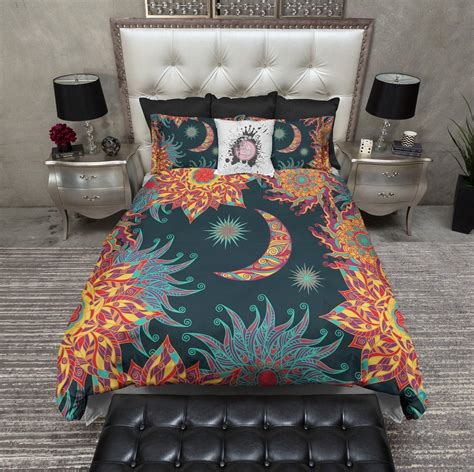 Bohemian Fire Sun and Moon Bedding Collection | Bed linens luxury ...