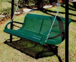 Park and Patio Bench Swing | Thermoplastic Coated | Park Benches ...