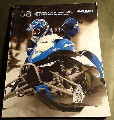 2008 YAMAHA SNOWMOBILE ACCESSORIES & APPAREL SALES CATALOG BROCHURE (221) | eBay