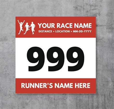 Editable Race Bib Fully Customizable Template Editable Running Bib Canva Template - Etsy