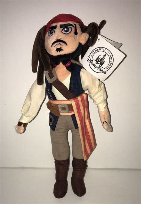 Disney Parks Pirates of the Caribbean Jack Sparrow 15in Plush New with Tags - Walmart.com