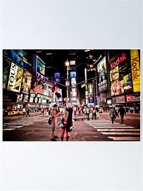 "Nightlife on Times Square in Manhattan, NYC" Poster for Sale by danwa ...