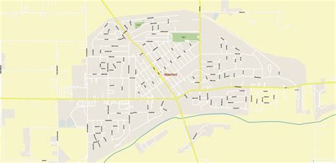 Modesto California US Map Vector Extra High Detailed Street Map ...