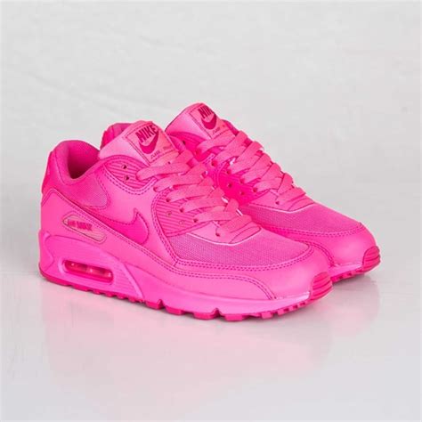 Very Cheap Nike Air Max 90 2007 GS Womens Hyper Pink/Vivid Pink 345017 ...