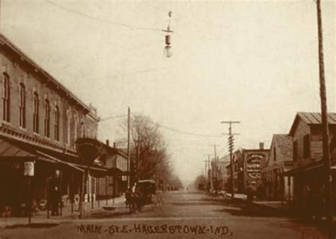 Main Street East, Hagerstown, Indiana 1906 | Thunder photography, Travel photography, Hagerstown