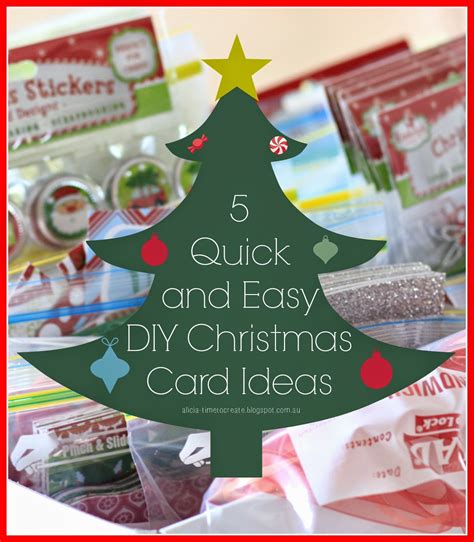 Time to Create ...: 5 Quick and Easy DIY Christmas Card Ideas