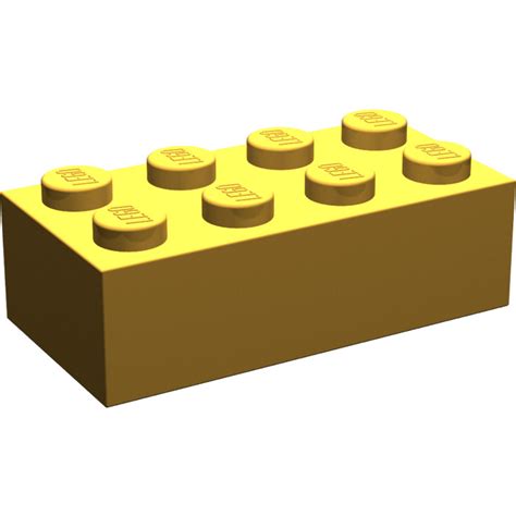 LEGO Pearl Light Gold Brick 2 x 4 (3001) | Brick Owl - LEGO Marketplace
