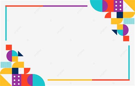 Colorful Abstract Certificate Border Transparent Background In Folio F4 ...