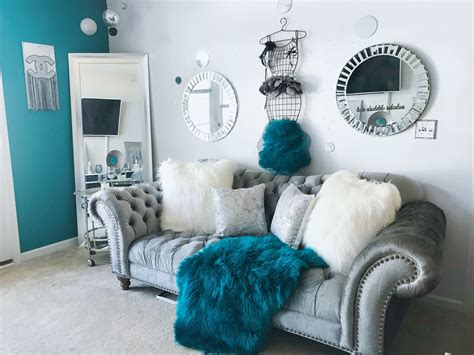 Gray And Teal Living Room Decor | house designs ideas