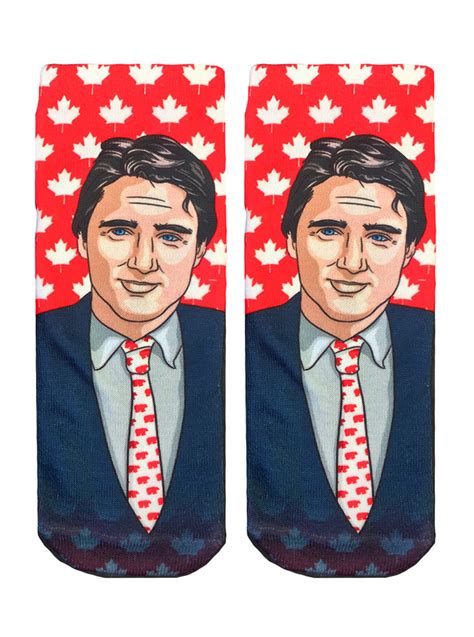 Justin Trudeau Ankle Socks – Living Royal