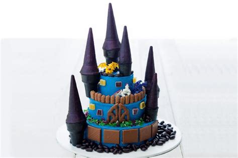 Dragon castle cake