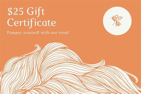 Hair Salon Gift Certificate Template Free Printable