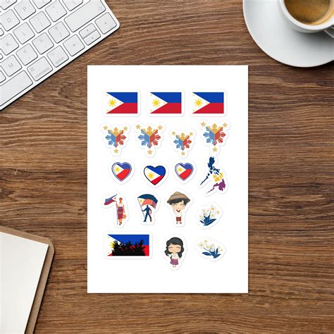 Filipino Sticker Sheet/ Philippine Flag Sticker/ Philippine Star ...