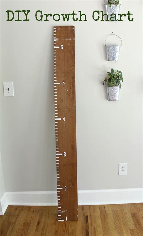 Ten June: DIY Wooden Growth Chart