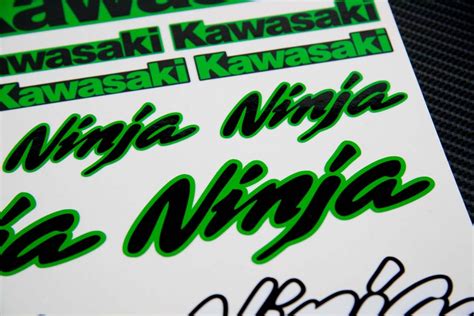 Kawasaki Ninja universal logo decals kit - Moto-Sticker.com