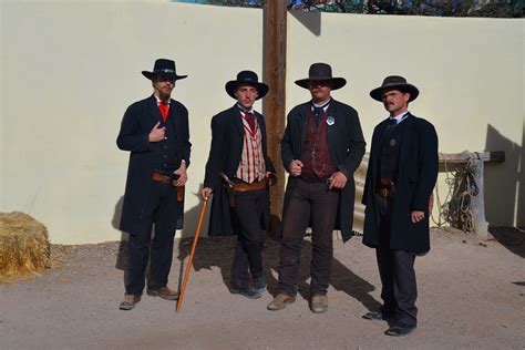 Morgan Earp, Doc Holliday, Virgil Earp, and Wyatt Earp Pose After Surviving The Shootout At The ...