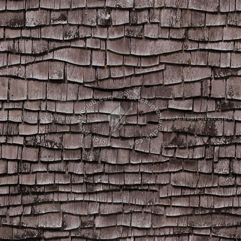 Old wood shingle roof texture seamless 03893