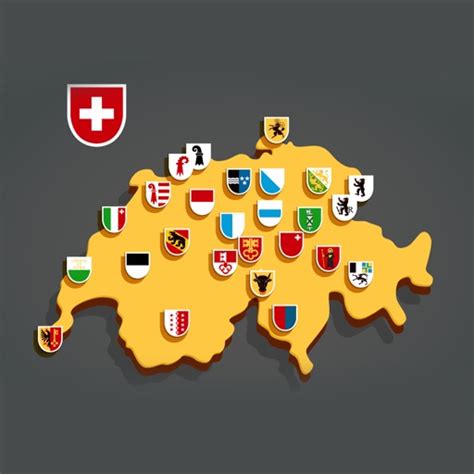 Flags of Swiss Cantons by Zafer ARICAN