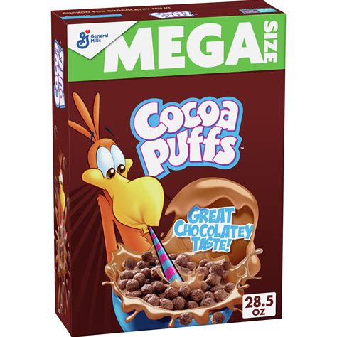 Cocoa Puffs, Chocolate Breakfast Cereal with Whole Grains, Family Size ...