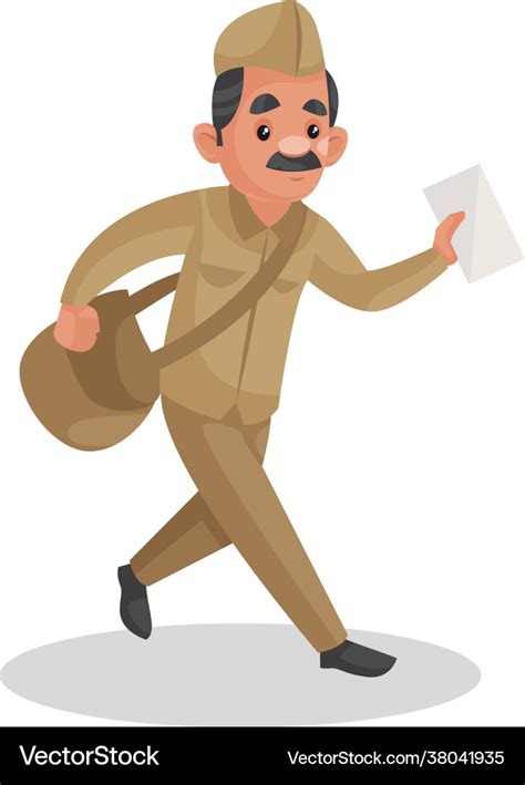 Royalty Free Drawing Of A Postman Uniform Clip Art Ve - vrogue.co