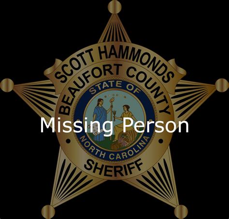 *UPDATE* Missing Person Located - Beaufort County Sheriff's Office