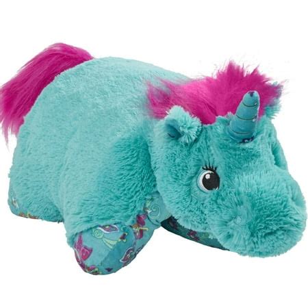 Pillow Pets 18" Teal Unicorn Stuffed Animal Plush Toy Pillow Pet - Walmart.com