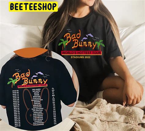 Bad Bunny Worlds Hottest Tour merch - town-green.com