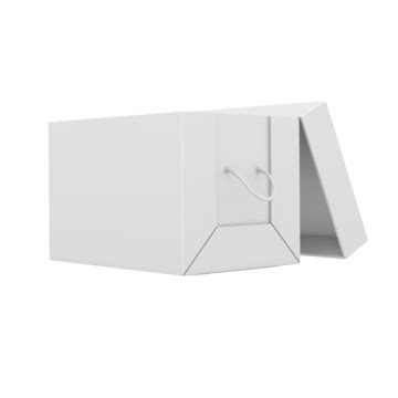 Opened White Cardboard Package Box Warehouse, Grayscale, Soft, Isolated ...