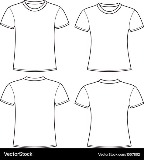 Blank T Shirt Outline Template