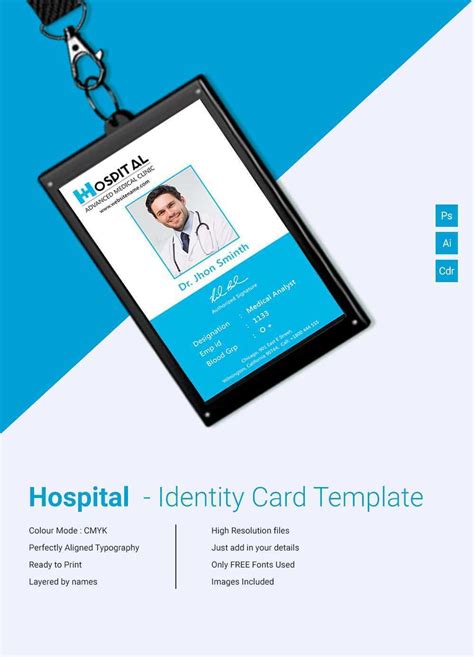 Employee Id Card Template Illustrator - Cards Design Templates