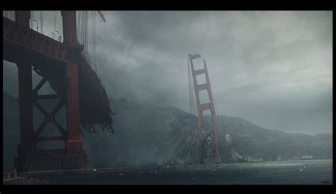 ArtStation - Golden Gate Bridge Destroyed By Kaiju, Alex Nice | Golden gate bridge, Golden gate ...