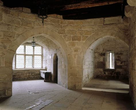 This is a picture of medieval Chirk Castle's Adam Tower in northern Wales. The interior reflects ...