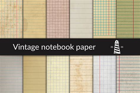 Notebook Vintage Paper Graphic by northseastudio · Creative Fabrica